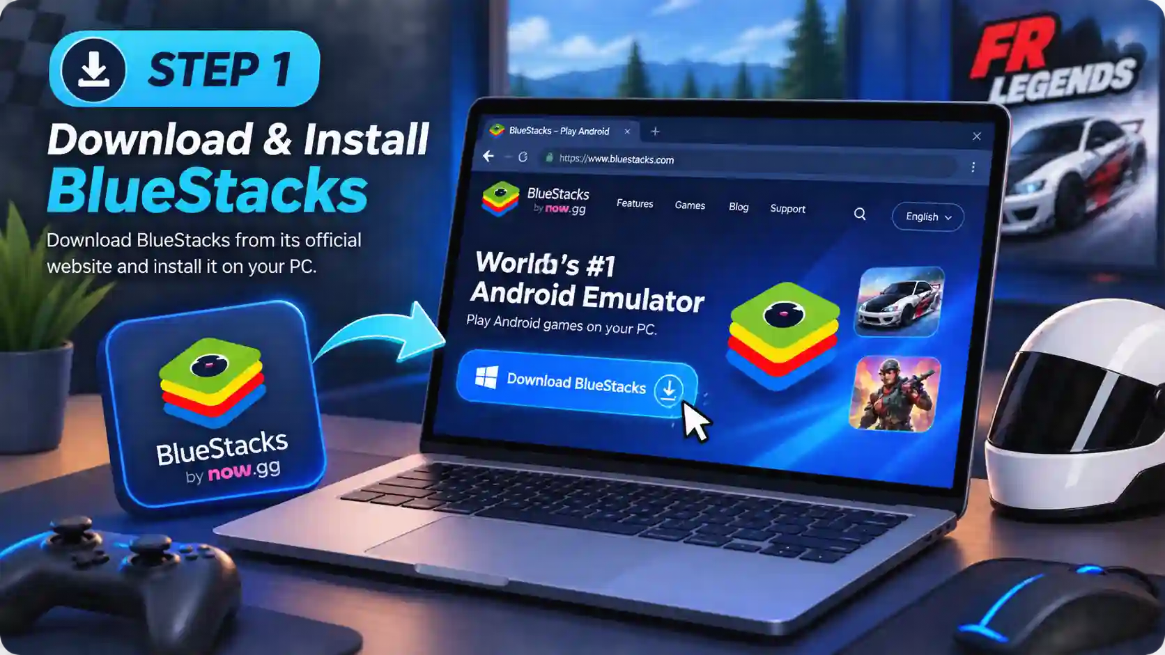 FR Legends Mod APK v0.4.7 for PC download and installation guide showing how to download the game and install it on Windows PC
